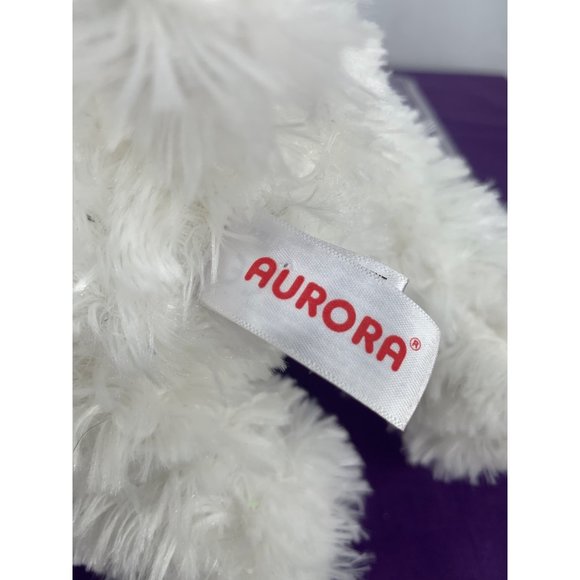 Aurora Flopsie - 12" Bonita White Laying Maltese Plastic Eyes and Nose - Picture 8 of 13